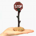 ENFEITE AQUARIO PLACA STOP
