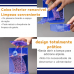 Alimentador Torre Transparente de Acrílico para Pássaros - 18 cm