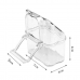 Comedouro Acrílico Transparente Anti Desperdício - 7 cm