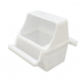 Comedouro Acrílico Branco Anti Desperdício - 7 cm